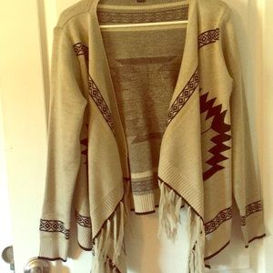 Double Zero open sweater